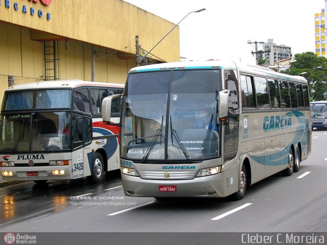 Viação Garcia 6498 na cidade de Sorocaba, São Paulo, Brasil, por Cleber C.  Moreira. Número da foto: #129731.