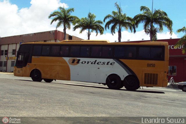 Viação Nordeste 0850 na cidade de Fortaleza, Ceará, Brasil, por [Leandro Sousa]. Número da foto: #130246.