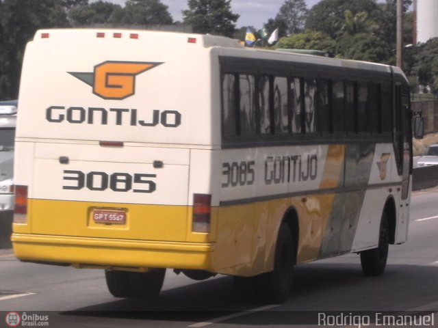 Empresa Gontijo de Transportes 3085 na cidade de Belo Horizonte, Minas Gerais, Brasil, por Rodrigo Emanuel. Número da foto: #130572.