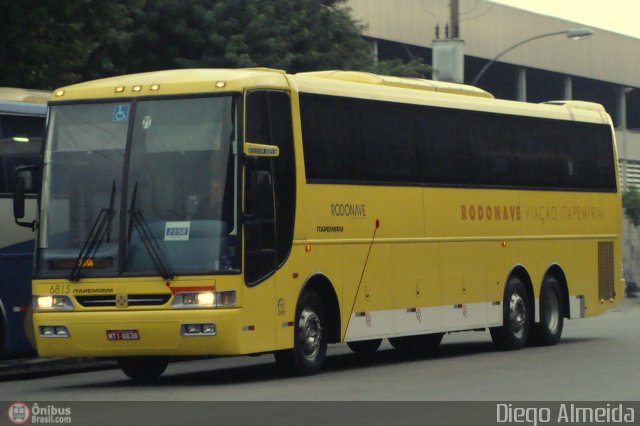 Viação Itapemirim 6815 na cidade de Rio de Janeiro, Rio de Janeiro, Brasil, por Diego Almeida Araujo. Número da foto: #131628.
