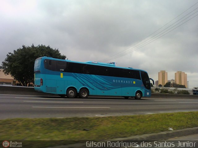 Viação Normandy do Triângulo 1702 na cidade de Guarulhos, São Paulo, Brasil, por Gilson Rodrigues dos Santos Junior. Número da foto: #131420.