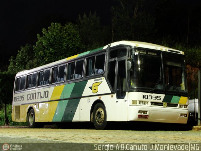 Empresa Gontijo de Transportes 10335 na cidade de João Monlevade, Minas Gerais, Brasil, por Sérgio Augusto Braga Canuto. ID da foto: 131261.