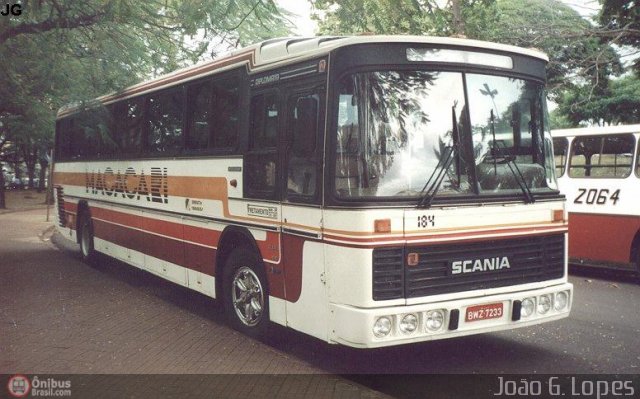 Auto Ônibus Macacari 184 na cidade de Jaú, São Paulo, Brasil, por João Guilherme Lopes. Número da foto: #131841.