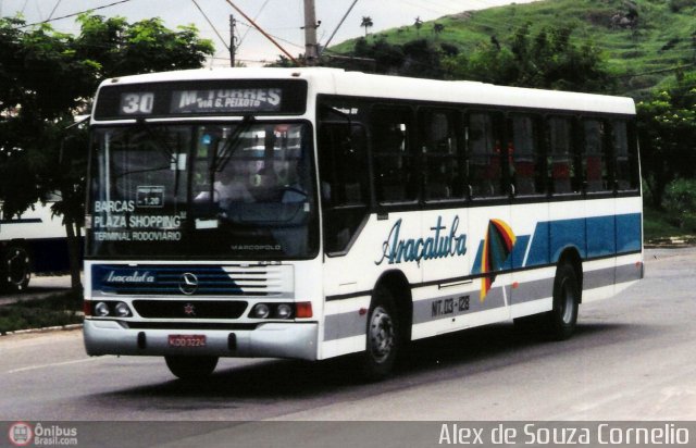 Viação Araçatuba NIT.03-128 na cidade de Niterói, Rio de Janeiro, Brasil, por Alex de Souza Cornelio. Número da foto: #132079.