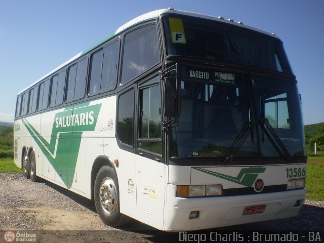 Viação Salutaris e Turismo 13586 na cidade de Brumado, Bahia, Brasil, por Diego Charlis Coelho. Número da foto: #133633.
