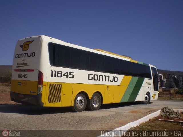 Empresa Gontijo de Transportes 11845 na cidade de Brumado, Bahia, Brasil, por Diego Charlis Coelho. Número da foto: #134149.
