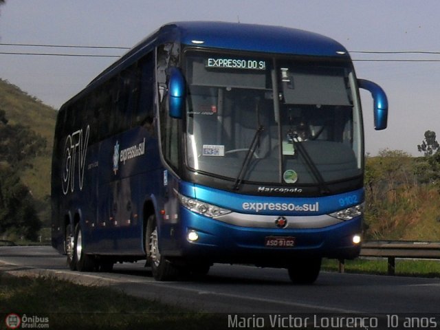 Expresso do Sul 9102 na cidade de Queimados, Rio de Janeiro, Brasil, por Sidcley Lourenço. Número da foto: #134849.