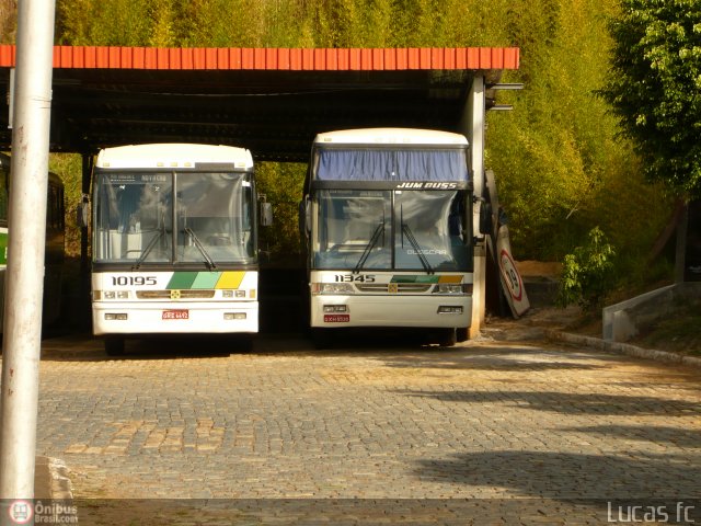 Empresa Gontijo de Transportes 10195 na cidade de João Monlevade, Minas Gerais, Brasil, por Lucas Felipe. ID da foto: 135038.