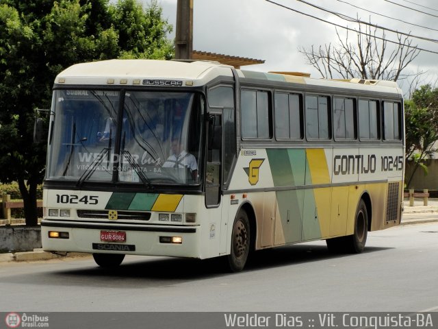 Empresa Gontijo de Transportes 10245 na cidade de Vitória da Conquista, Bahia, Brasil, por Welder Dias. ID da foto: 121575.