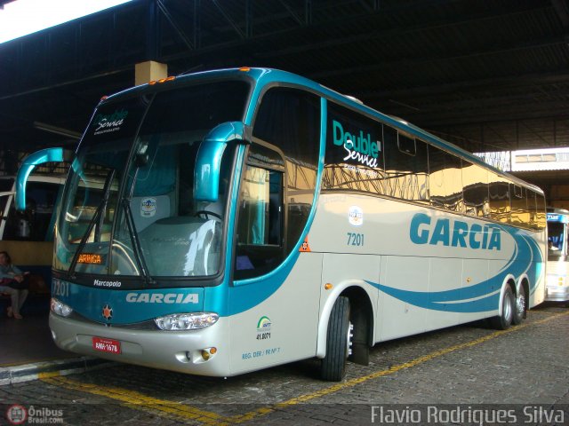 Viação Garcia 7201 na cidade de Campinas, São Paulo, Brasil, por Flavio Rodrigues Silva. Número da foto: #122555.
