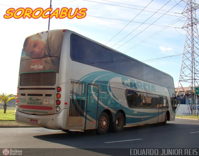 Viação Garcia 7020 na cidade de Sorocaba, São Paulo, Brasil, por EDUARDO - SOROCABUS. Número da foto: #123137.