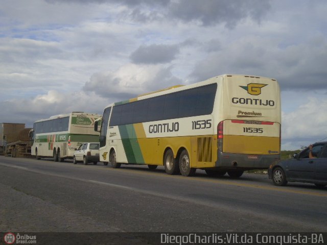 Empresa Gontijo de Transportes 11535 na cidade de Vitória da Conquista, Bahia, Brasil, por Diego Charlis Coelho. Número da foto: #141890.