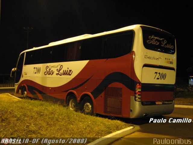 Expresso São Luiz 7200 na cidade de Brasília, Distrito Federal, Brasil, por Paulo Camillo Mendes Maria. ID da foto: 142472.