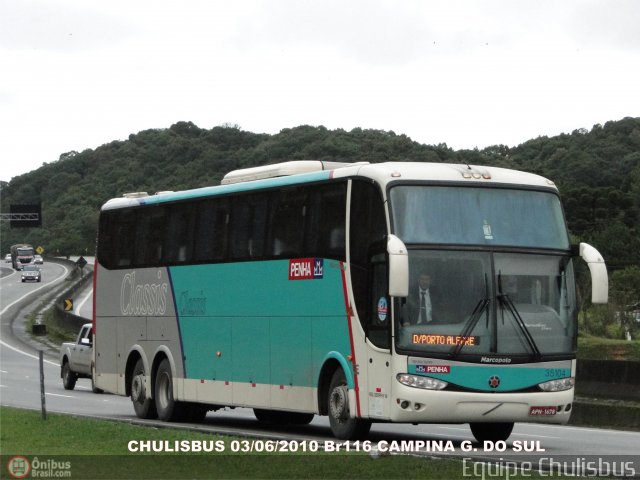 Empresa de Ônibus Nossa Senhora da Penha 35104 na cidade de Campina Grande do Sul, Paraná, Brasil, por Paulo Roberto Chulis. Número da foto: #142765.