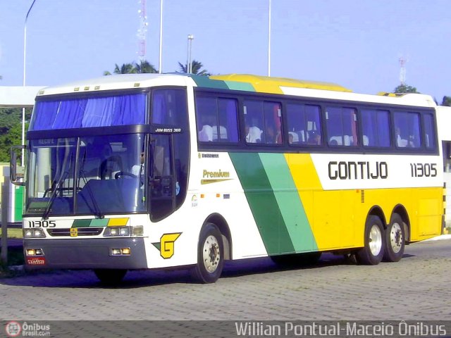 Empresa Gontijo de Transportes 11305 na cidade de Maceió, Alagoas, Brasil, por Willian Pontual. Número da foto: #143231.