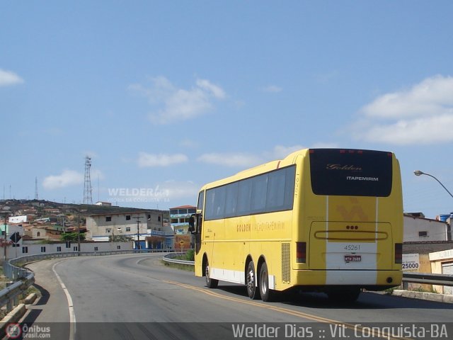Viação Itapemirim 45261 na cidade de Vitória da Conquista, Bahia, Brasil, por Welder Dias. Número da foto: #143908.