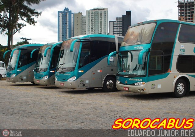 Viação Garcia 7741 na cidade de Curitiba, Paraná, Brasil, por EDUARDO - SOROCABUS. Número da foto: #145826.