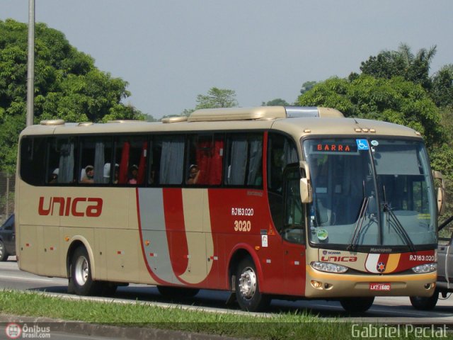 Transportes Única Petrópolis RJ 163.020 na cidade de Duque de Caxias, Rio de Janeiro, Brasil, por Gabriel Peclat. Número da foto: #145535.