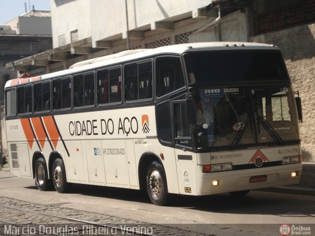 Viação Cidade do Aço RJ 174.078 na cidade de Rio de Janeiro, Rio de Janeiro, Brasil, por Francisco Ivano. Número da foto: #146080.