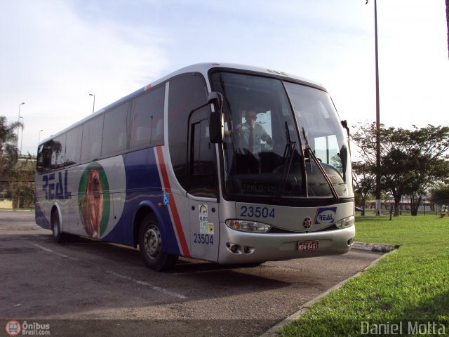 Real Transporte e Turismo 23504 na cidade de Florianópolis, Santa Catarina, Brasil, por Daniel Motta. Número da foto: #147189.