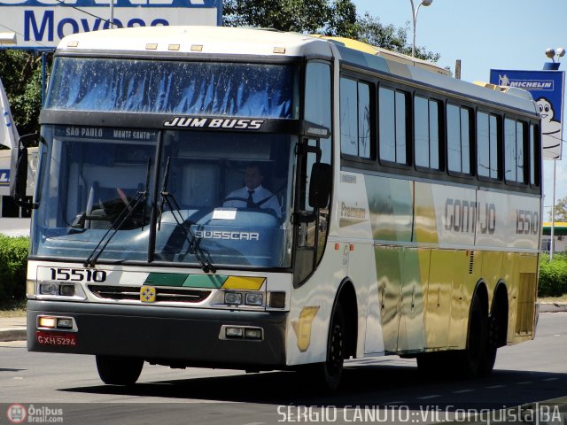 Empresa Gontijo de Transportes 15510 na cidade de Vitória da Conquista, Bahia, Brasil, por Sérgio Augusto Braga Canuto. ID da foto: 148522.