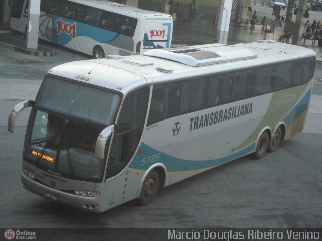 Transbrasiliana Transportes e Turismo 5725 na cidade de Rio de Janeiro, Rio de Janeiro, Brasil, por Francisco Ivano. Número da foto: #149206.