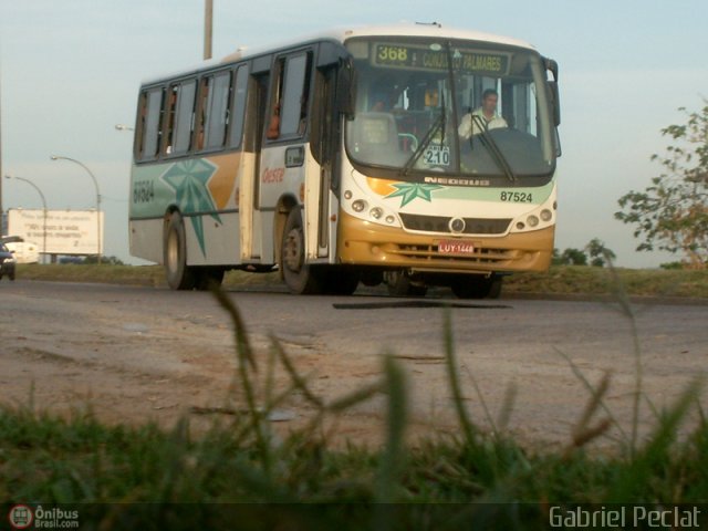Transportes Zona Oeste 87524 na cidade de Rio de Janeiro, Rio de Janeiro, Brasil, por Gabriel Peclat. Número da foto: #150898.