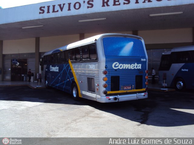Viação Cometa 7449 na cidade de Juiz de Fora, Minas Gerais, Brasil, por André Luiz Gomes de Souza. Número da foto: #151412.