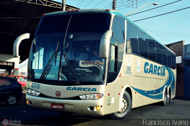 Viação Garcia 7470 na cidade de Ourinhos, São Paulo, Brasil, por Francisco Ivano. Número da foto: #151132.