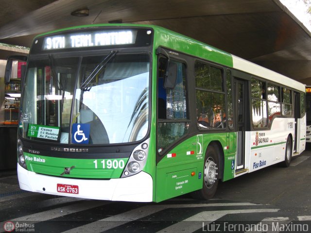 Viação Santa Brígida 1 1900 na cidade de São Paulo, São Paulo, Brasil, por Luiz Fernando Maximo. Número da foto: #152329.
