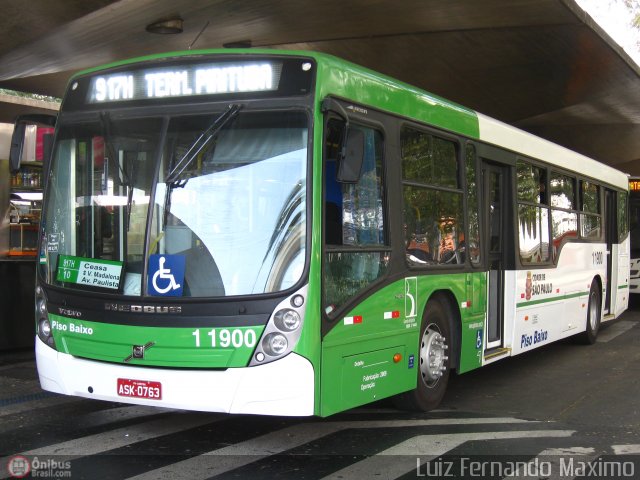 Viação Santa Brígida 1 1900 na cidade de São Paulo, São Paulo, Brasil, por Luiz Fernando Maximo. ID da foto: 152329.