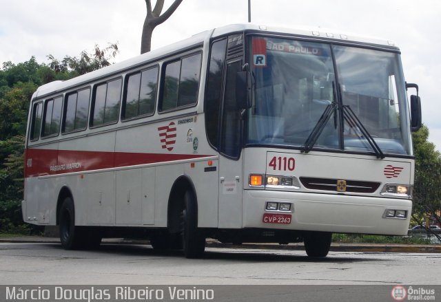 Empresa de Ônibus Pássaro Marron 4110 na cidade de São Paulo, São Paulo, Brasil, por Francisco Ivano. Número da foto: #153056.