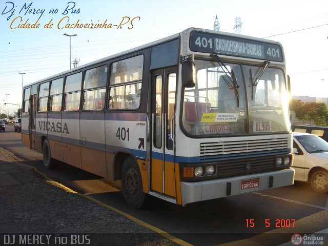 VICASA - Viação Canoense S.A. 401 na cidade de Cachoeirinha, Rio Grande do Sul, Brasil, por Alexsandro Merci    ®. ID da foto: 138168.