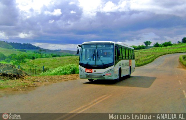 Real Alagoas de Viação 852 na cidade de Limoeiro de Anadia, Alagoas, Brasil, por Marcos Lisboa. ID da foto: 138953.