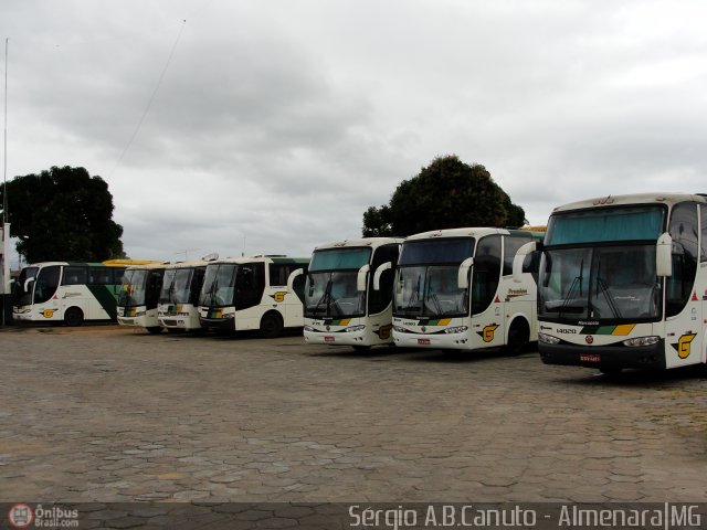 Empresa Gontijo de Transportes Garagem AMJ na cidade de Almenara, Minas Gerais, Brasil, por Sérgio Augusto Braga Canuto. ID da foto: 140916.