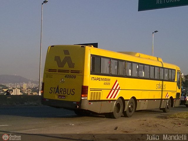 Viação Itapemirim 40509 na cidade de Belo Horizonte, Minas Gerais, Brasil, por Júlio  Mandelli. Número da foto: #140805.