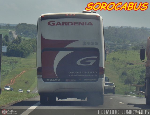 Expresso Gardenia 2455 na cidade de Jaguariúna, São Paulo, Brasil, por EDUARDO - SOROCABUS. Número da foto: #153590.