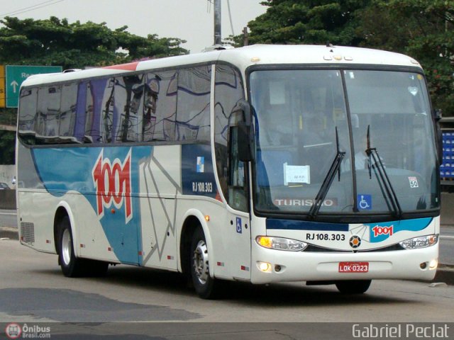 Auto Viação 1001 RJ 108.303 na cidade de Rio de Janeiro, Rio de Janeiro, Brasil, por Gabriel Peclat. Número da foto: #158776.