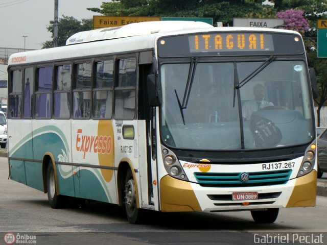 Expresso Mangaratiba RJ 137.267 na cidade de Rio de Janeiro, Rio de Janeiro, Brasil, por Gabriel Peclat. ID da foto: 158773.