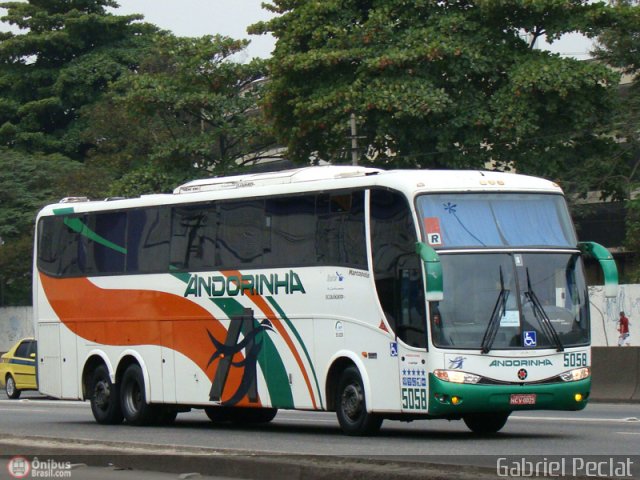 Empresa de Transportes Andorinha 5058 na cidade de Rio de Janeiro, Rio de Janeiro, Brasil, por Gabriel Peclat. ID da foto: 158775.