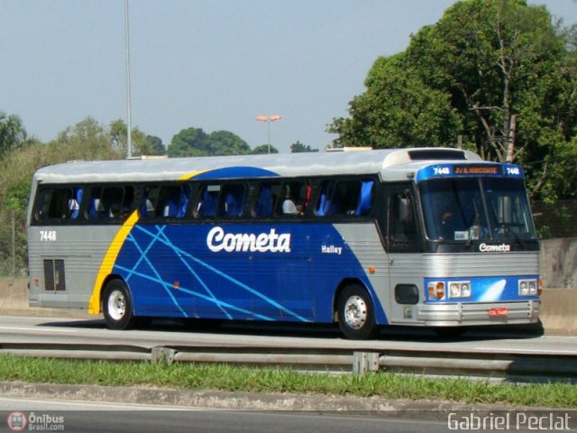 Viação Cometa 7448 na cidade de Rio de Janeiro, Rio de Janeiro, Brasil, por Gabriel Peclat. ID da foto: 159986.