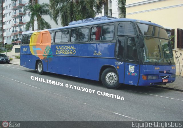 Nacional Expresso 16101 na cidade de Curitiba, Paraná, Brasil, por Paulo Roberto Chulis. Número da foto: #159878.