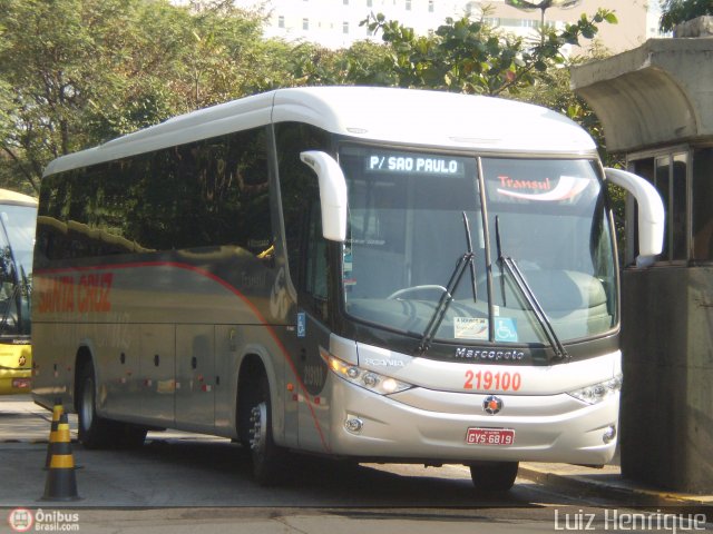 Viação Santa Cruz 219100 na cidade de São Paulo, São Paulo, Brasil, por Luiz Henrique. Número da foto: #160897.