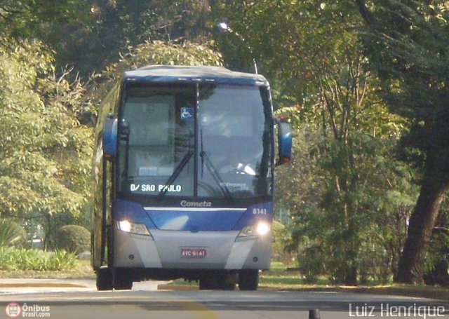 Viação Cometa 8141 na cidade de São Paulo, São Paulo, Brasil, por Luiz Henrique. Número da foto: #160880.