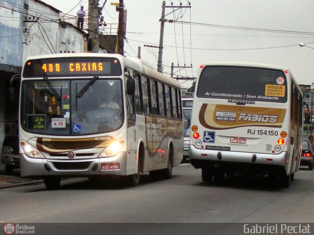 Transportes Fabio's RJ 154.158 na cidade de Rio de Janeiro, Rio de Janeiro, Brasil, por Gabriel Peclat. Número da foto: #160967.