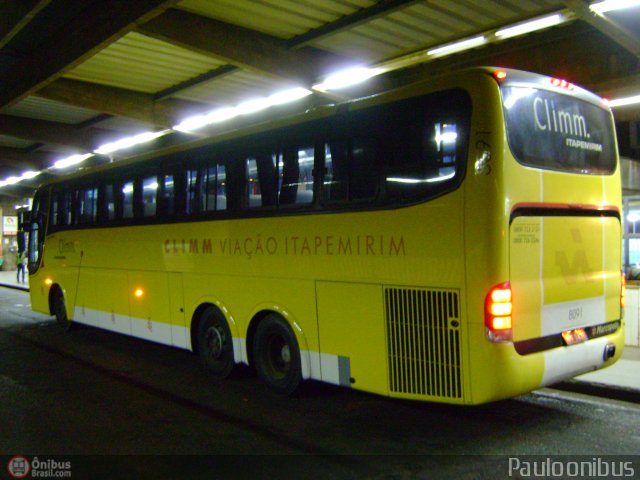 Viação Itapemirim 8091 na cidade de Brasília, Distrito Federal, Brasil, por Paulo Camillo Mendes Maria. ID da foto: 161349.