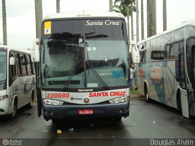 Viação Santa Cruz 220080 na cidade de Aparecida, São Paulo, Brasil, por Douglas Alvim. Número da foto: #162368.