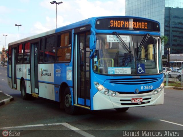 Viação Paratodos > São Jorge > Metropolitana São Paulo > Mobibrasil 6 3649 na cidade de São Paulo, São Paulo, Brasil, por Daniel Marcos Alves . Número da foto: #162531.