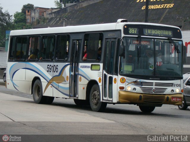Viação Andorinha Rio 59106 na cidade de Rio de Janeiro, Rio de Janeiro, Brasil, por Gabriel Peclat. Número da foto: #163146.