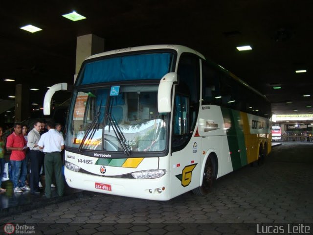Empresa Gontijo de Transportes 14465 na cidade de Belo Horizonte, Minas Gerais, Brasil, por Lucas Leite. Número da foto: #163403.